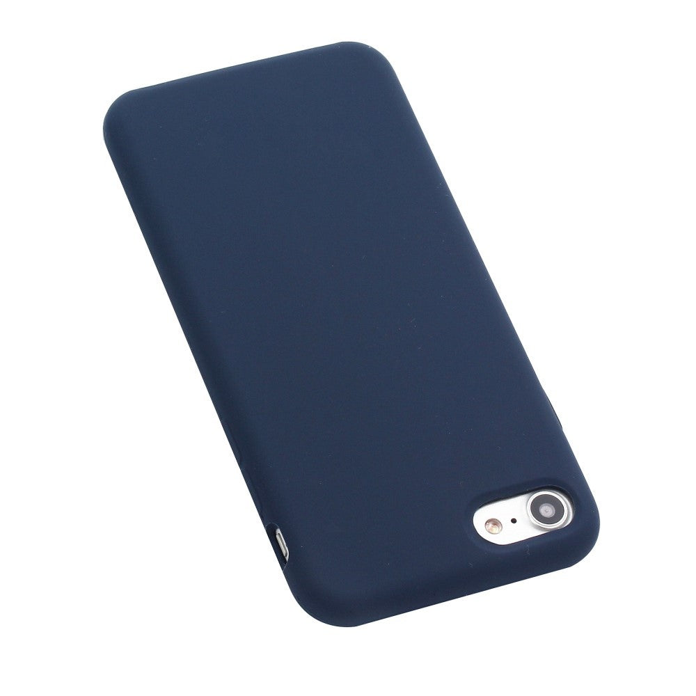 Husa protectie Kaveny compatibila cu Apple iPhone 7/8/SE 2020 Liquid Silicone Case Albastru Inchis
