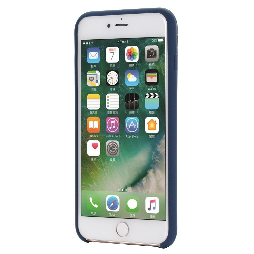Husa protectie Kaveny compatibila cu Apple iPhone 7/8/SE 2020 Liquid Silicone Case Albastru Inchis