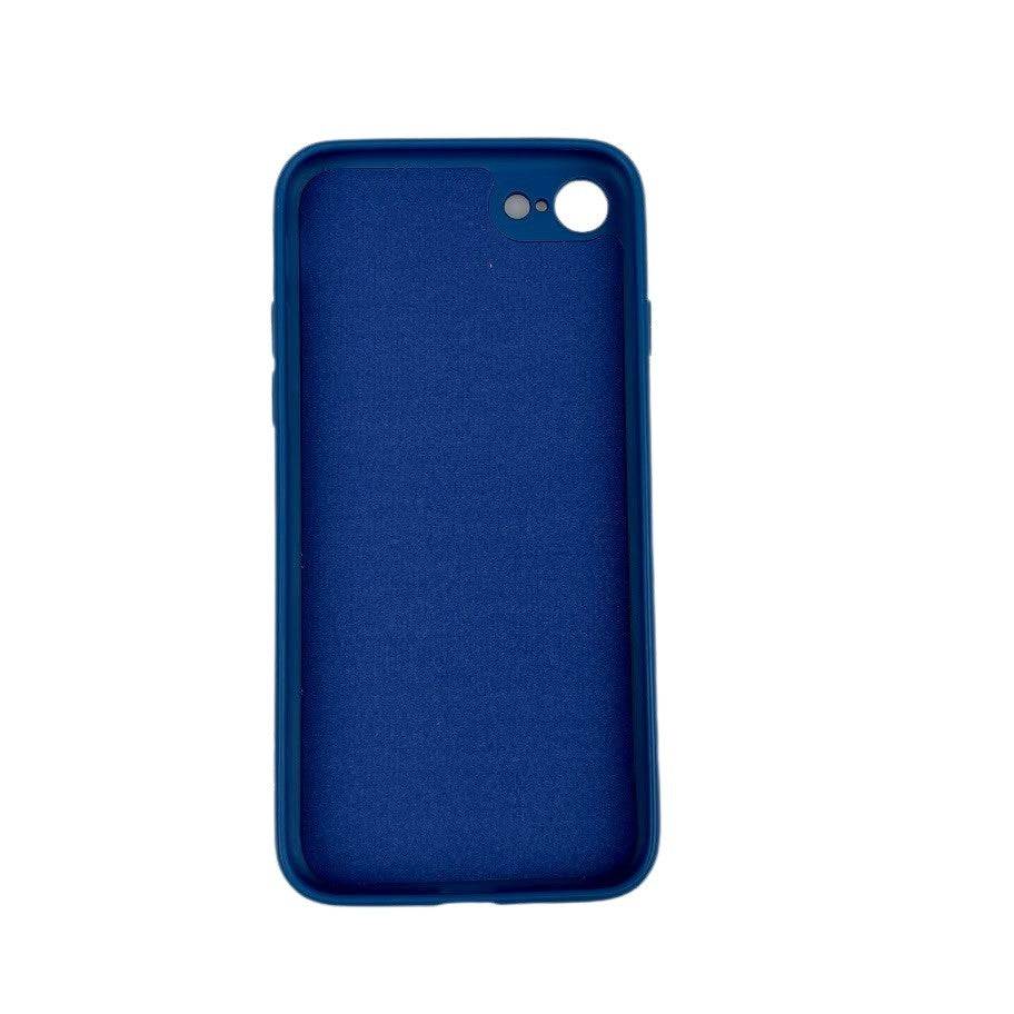 Husa protectie Kaveny compatibila cu Apple iPhone 7/8/SE 2020 Liquid Silicone Case Albastru Inchis