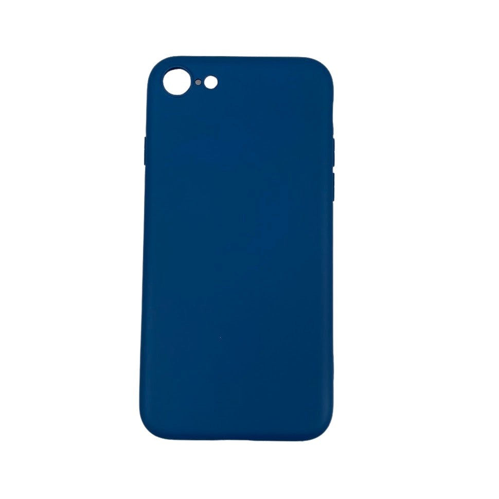 Husa protectie Kaveny compatibila cu Apple iPhone 7/8/SE 2020 Liquid Silicone Case Albastru Inchis