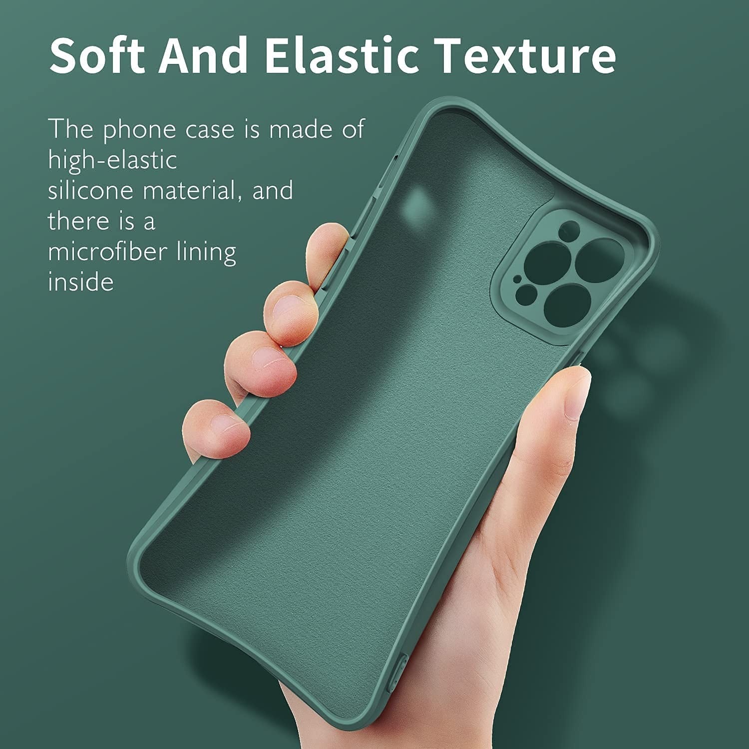 Husa protectie Kaveny compatibila cu Huawei P40 Lite E Liquid Silicone Ring cu suport rotativ Verde