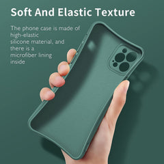 Husa protectie Kaveny compatibila cu Huawei P40 Lite E Liquid Silicone Ring cu suport rotativ Verde