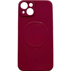 Husa protectie Kaveny compatibila cu iPhone 11 (6.1), Liquid MagSafe, ring-shaped, magnetica, Visiniu