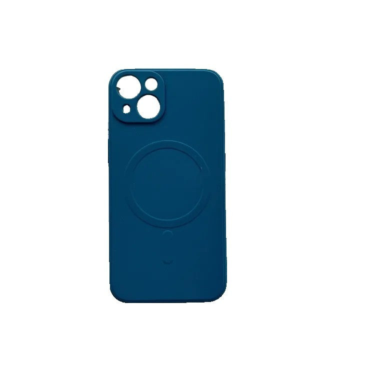Husa protectie Kaveny compatibila cu iPhone 13 Pro (6.1), Liquid MagSafe, ring-shaped, magnetica, Albastru
