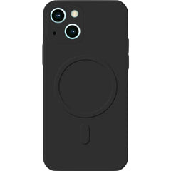 Husa protectie Kaveny compatibila cu iPhone 14 Pro Max, Liquid MagSafe, ring-shaped, magnetica, Negru