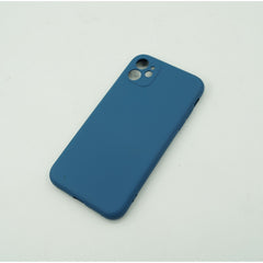 Husa protectie Kaveny compatibila cu Samsung A52 Liquid Silicone Case Albastru inchis