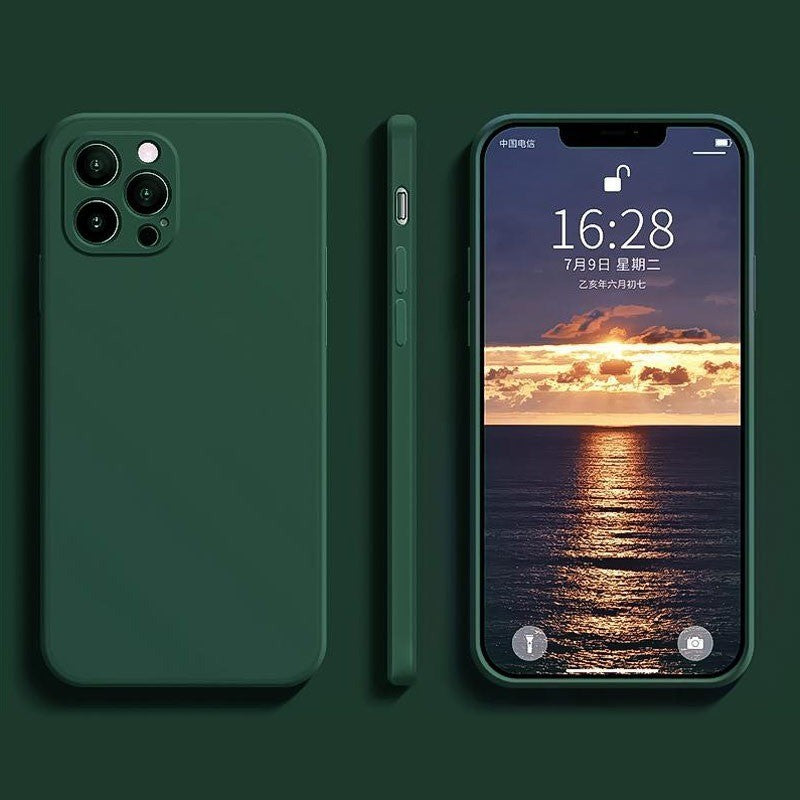 Husa protectie Kaveny compatibila cu Samsung Galaxy A21S Liquid Silicone Case Verde