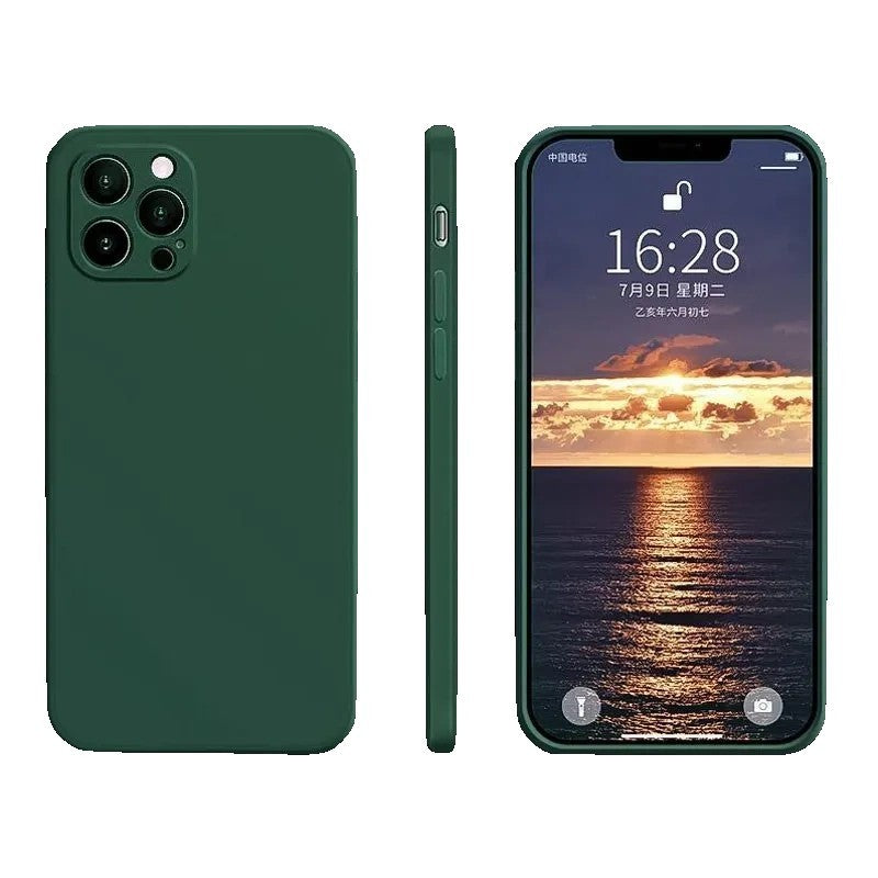 Husa protectie Kaveny compatibila cu Samsung Galaxy A21S Liquid Silicone Case Verde