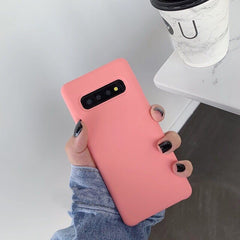 Husa protectie Kaveny compatibila cu Samsung Galaxy S10 E Liquid Silicone Case Fuchsia