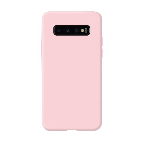 Husa protectie Kaveny compatibila cu Samsung Galaxy S10 E Liquid Silicone Case Roz