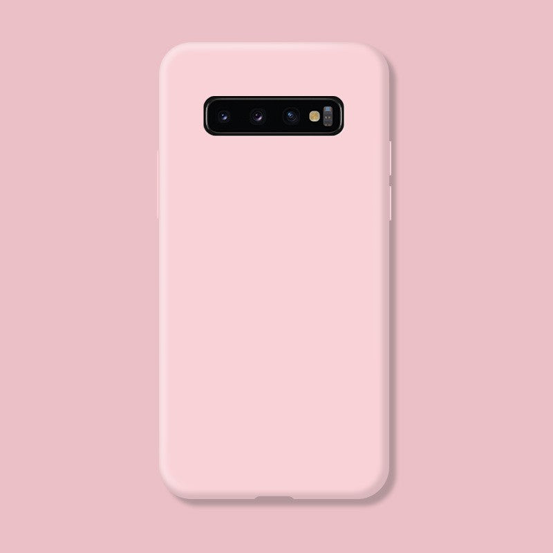 Husa protectie Kaveny compatibila cu Samsung Galaxy S10 E Liquid Silicone Case Roz