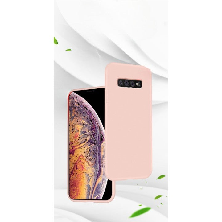 Husa protectie Kaveny compatibila cu Samsung Galaxy S10 E Liquid Silicone Case Roz