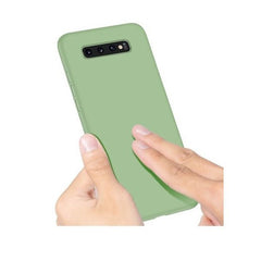 Husa protectie Kaveny compatibila cu Samsung Galaxy S10 E Liquid Silicone Case Verde inchis