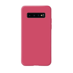 Husa protectie Kaveny compatibila cu Samsung Galaxy S10 Liquid Silicone Case Fuchsia