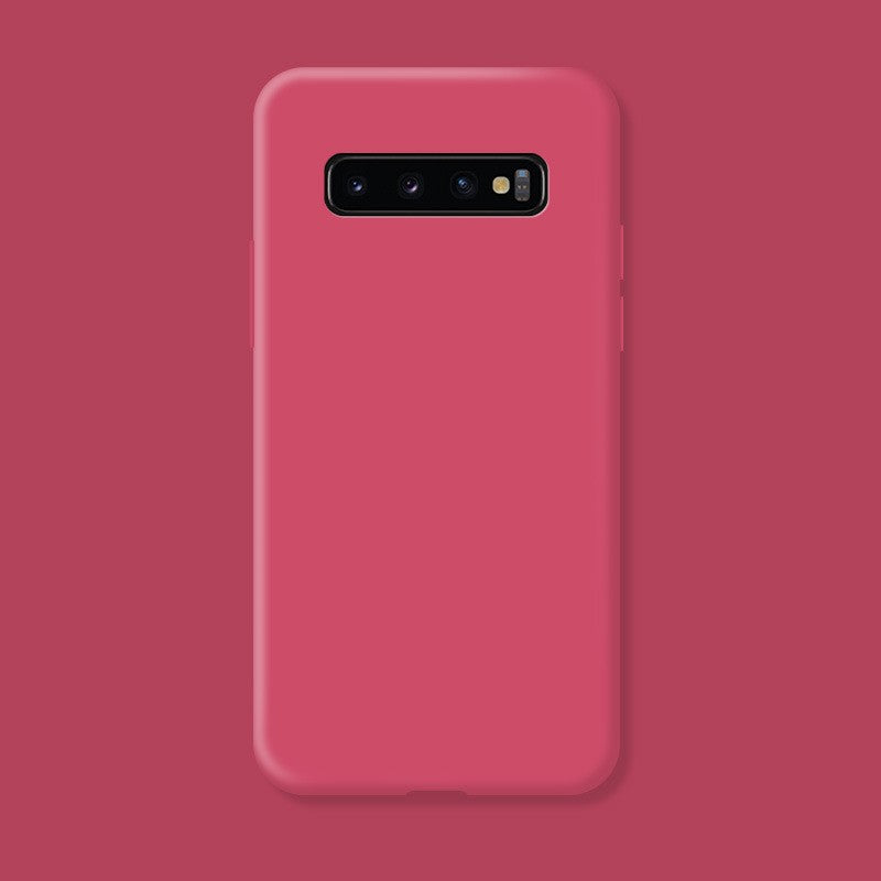 Husa protectie Kaveny compatibila cu Samsung Galaxy S10 Liquid Silicone Case Fuchsia