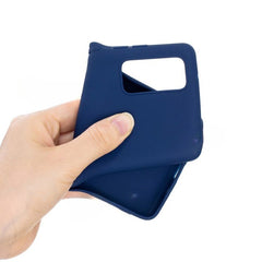 Husa protectie Kaveny compatibila cu Samsung Galaxy S21 Ultra Liquid Silicone Case Albastru