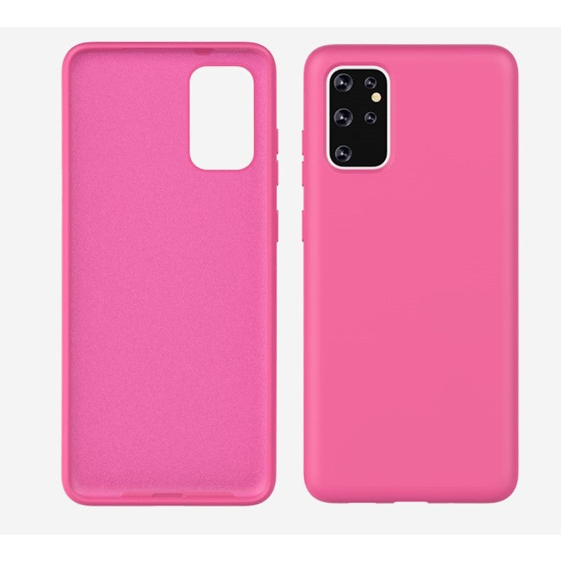 Husa protectie Kaveny compatibila cu Samsung Galaxy S21 Ultra Liquid Silicone Case, Fuchsia