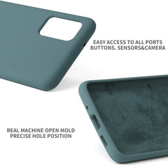 Husa protectie Kaveny compatibila cu Samsung Galaxy S21 Ultra Liquid Silicone Case Verde