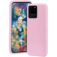 Husa protectie Kaveny compatibila cu Samsung S20 Ultra Liquid Silicone Case Roz