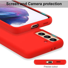Husa protectie Kaveny compatibila cu Samsung S21 5G Liquid Silicone Case Rosu