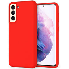 Husa protectie Kaveny compatibila cu Samsung S21 5G Liquid Silicone Case Rosu