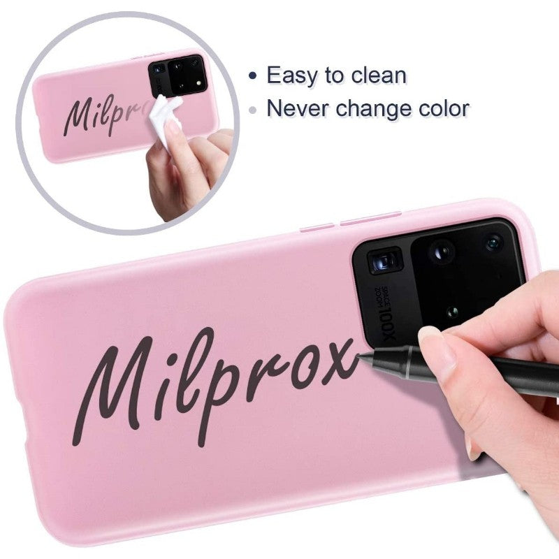 Husa protectie Kaveny compatibila cu Samsung S21 5G Liquid Silicone Case Roz