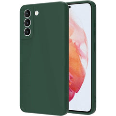 Husa Protectie, Kaveny, compatibila cu Samsung S21 5G, Liquid Silicone, Verde