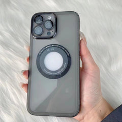 Husa protectie Kaveny pentru Apple iPhone 14 Pro decupaj logo, magnetica, Protectie Camera, Negru