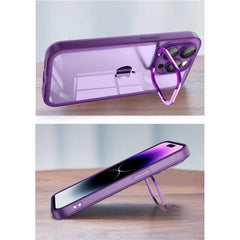 Husa protectie Kaveny pentru Samsung A13 5G Electroplated cu  suport pentru camera, 1.5 mm grosime, protectie camera, Mov