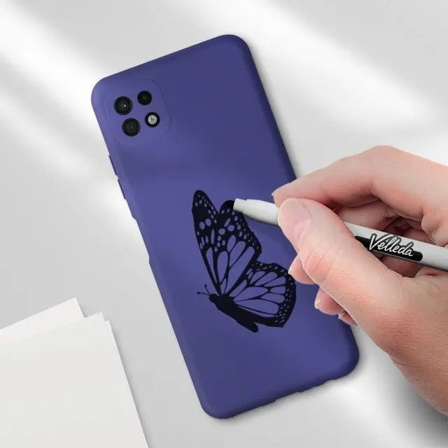 Husa protectie Kaveny pentru Samsung A22 5G Liquid Silicone Mov