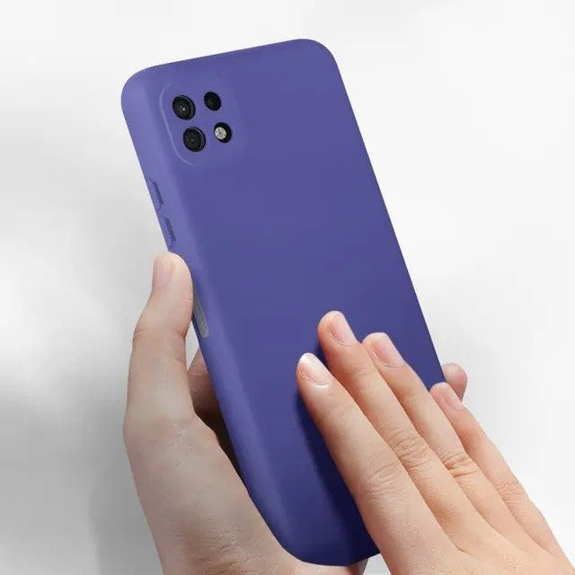 Husa protectie Kaveny pentru Samsung A22 5G Liquid Silicone Mov
