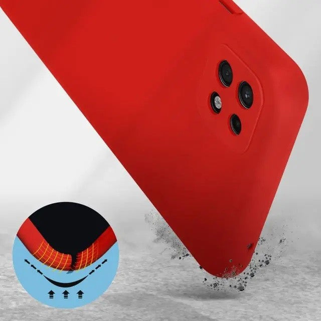 Husa protectie Kaveny pentru Samsung A22 5G Liquid Silicone Rosu