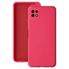 Husa protectie Kaveny pentru Samsung A22 5G Liquid Silicone Roz Fuchsia/Roz