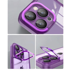 Husa protectie Kaveny pentru Samsung A53 5G Electroplated cu  suport pentru camera, 1.5 mm grosime, protectie camera, Mov