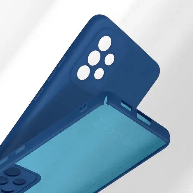 Husa protectie Kaveny pentru Samsung A53 5G Liquid Silicone Albastru Inchis