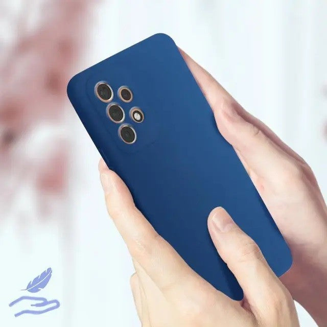 Husa protectie Kaveny pentru Samsung A53 5G Liquid Silicone Albastru Inchis