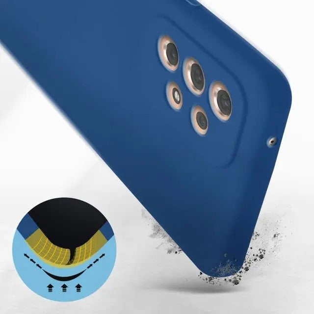 Husa protectie Kaveny pentru Samsung A53 5G Liquid Silicone Albastru Inchis