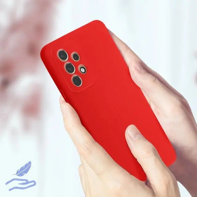 Husa protectie Kaveny pentru Samsung A53 5G Liquid Silicone Rosu