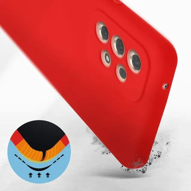 Husa protectie Kaveny pentru Samsung A53 5G Liquid Silicone Rosu