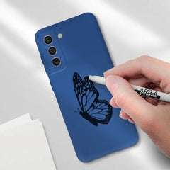 Husa protectie Kaveny pentru Samsung S21 FE Liquid Silicone Albastru Inchis