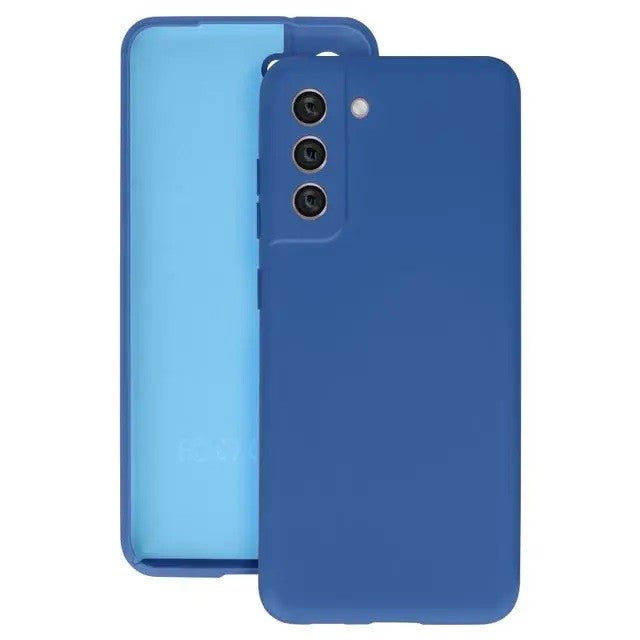Husa protectie Kaveny pentru Samsung S21 FE Liquid Silicone Albastru Inchis