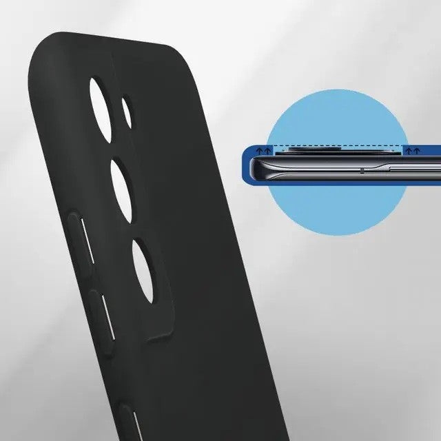Husa protectie Kaveny pentru Samsung S21 FE Liquid Silicone Negru
