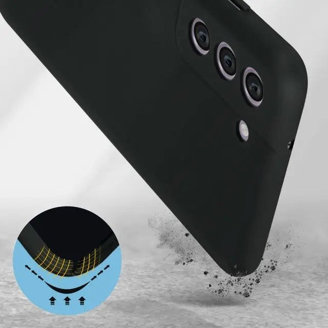 Husa protectie Kaveny pentru Samsung S21 FE Liquid Silicone Negru