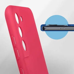 Husa protectie Kaveny pentru Samsung S21 FE Liquid Silicone Fuchsia/Roz