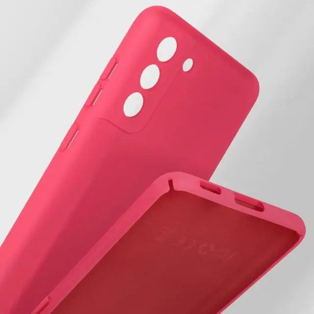 Husa protectie Kaveny pentru Samsung S21 FE Liquid Silicone Fuchsia/Roz