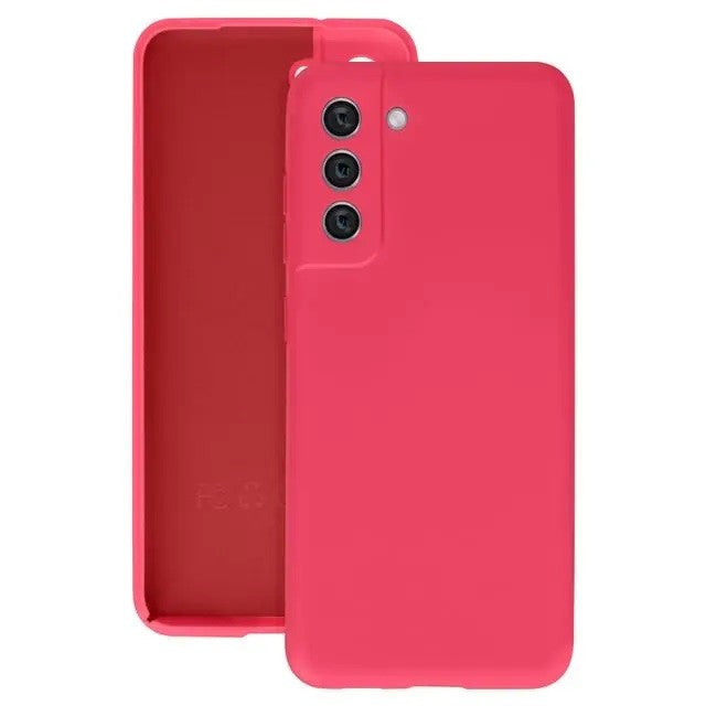 Husa protectie Kaveny pentru Samsung S21 FE Liquid Silicone Fuchsia/Roz