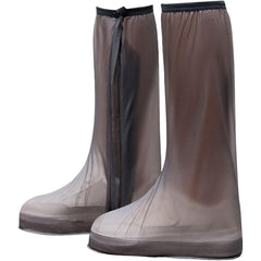Protectie Incaltaminte pentru Ploaie si Noroi, Kaveny, Impermeabila, Talpa Antiderapanta, cu Fermoar si Capsa, Inaltime 40 cm, Marime XXL 42-43, Maro