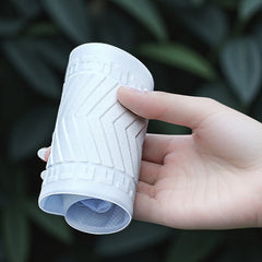 Protectie Incaltaminte pentru Ploaie si Noroi, Kaveny, Impermeabila, Talpa Antiderapanta, cu Fermoar si Capsa, Inaltime 40 cm, Marime L 38-39, Alb