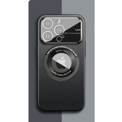 Husa protectie MagSafe Kathy Tech, Kaveny, pentru Apple iPhone 14, Dublu Cerc, Negru