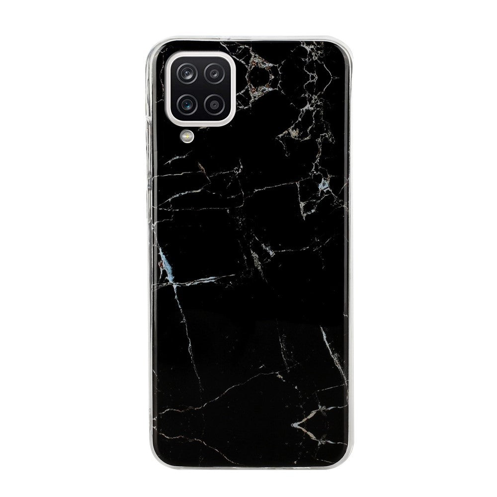 Husa protectie pentru Apple iPhone 7/8/SE 2020 Soft IMD TPU Marble Negru cu Suport inclus